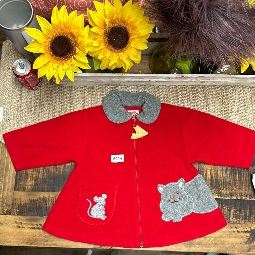 Vintage Pete’s partner a good lad company 2t preowned.  Red fleece jacket